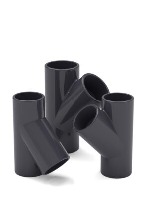 PVC 45° Tee Connector Y Type 3 Way Elbow Connector Water Supply Pipe