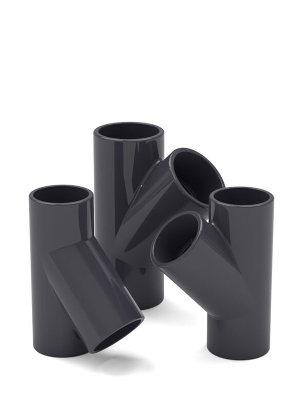 PVC 45° Tee Connector Y Type 3 Way Elbow Connector Water Supply Pipe