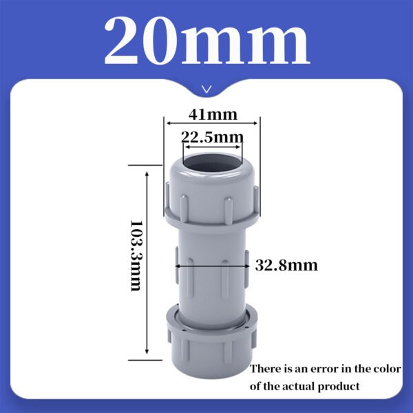 PVC quick-connect quick repair joint gray water pipe expansion joint