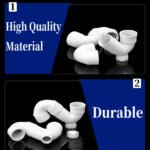 PVC Backflow Prevention Anti-Odor Expandable & Flexible Universal Kitchen Sink Drain Pipe Kit S-trap,